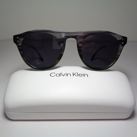 Calvin Klein CK20701S Smoke Green Gradient Horn New Women\'s Sunglasses main image 15